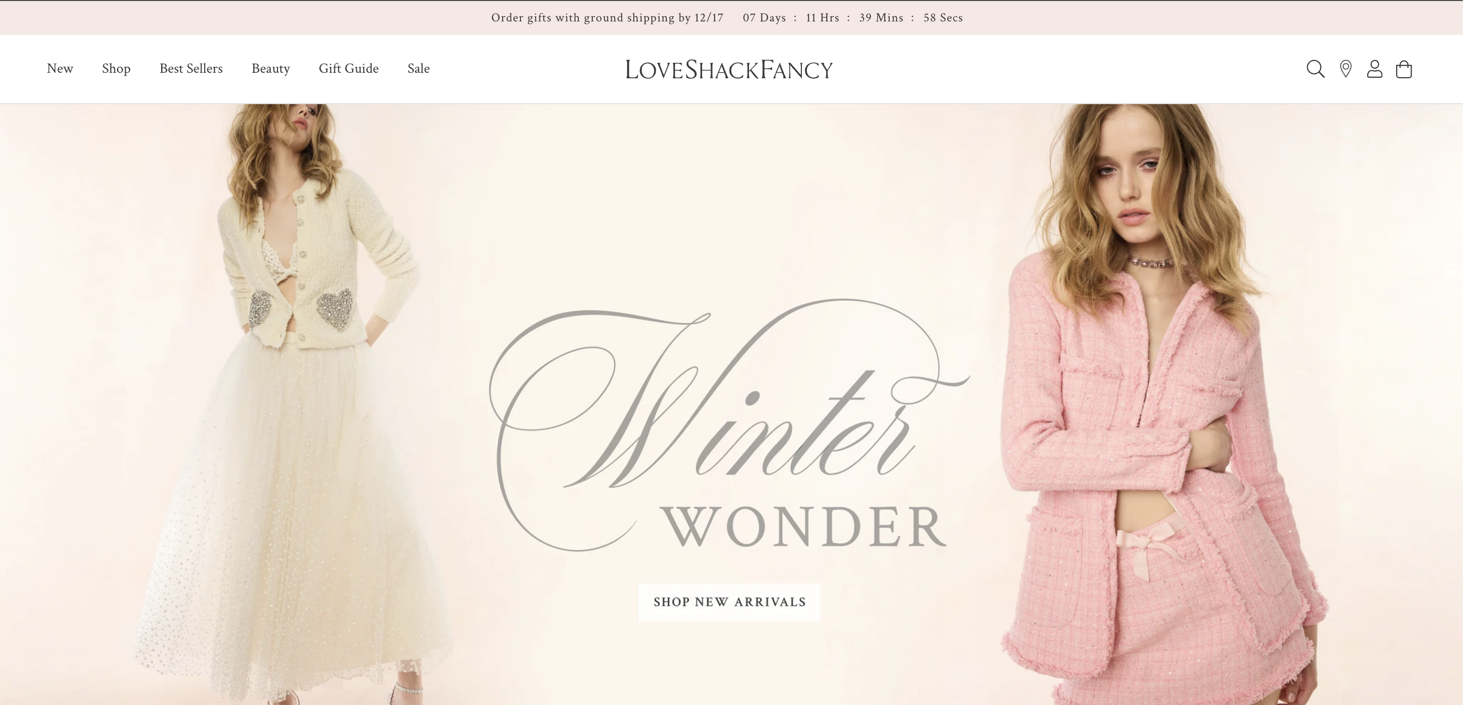 LoveShackFancy Homepage