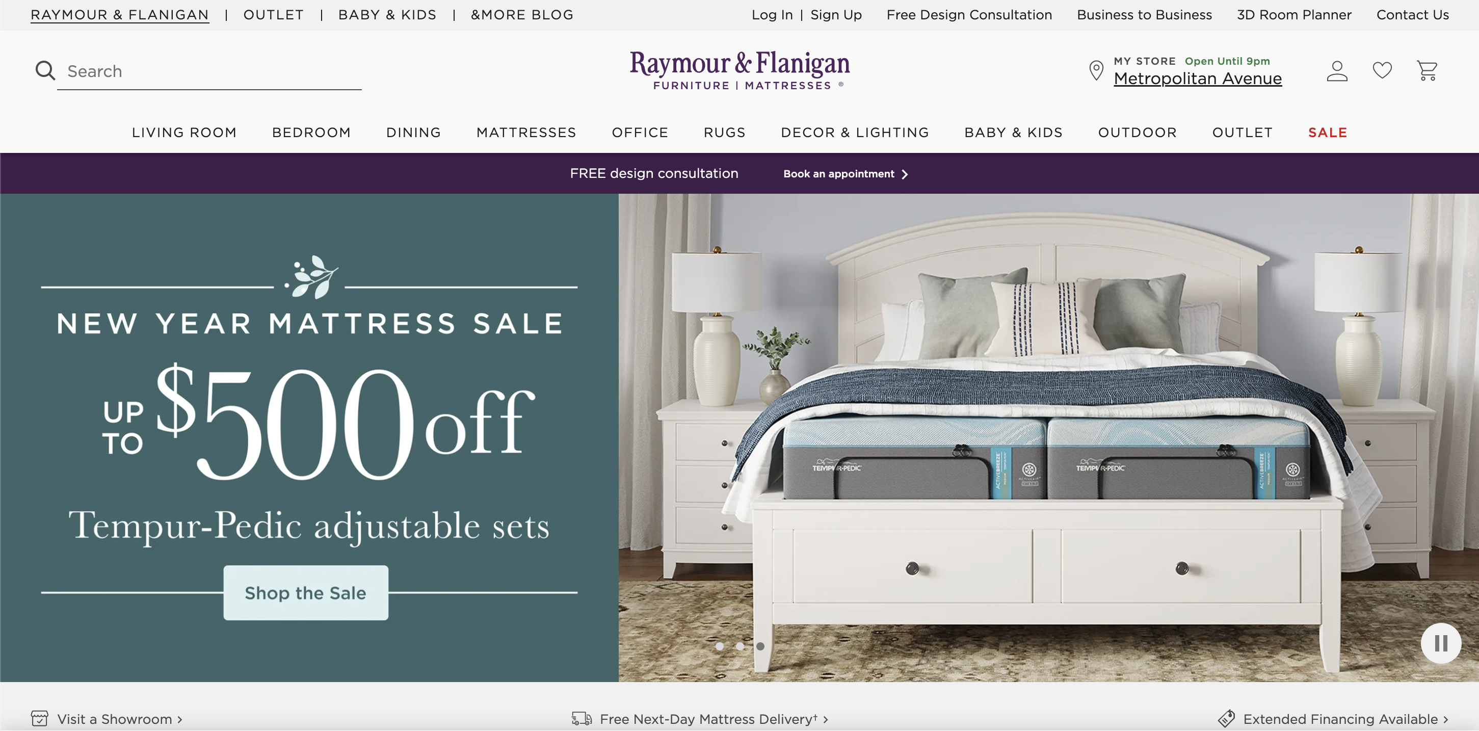 Raymour & Flanigan Homepage
